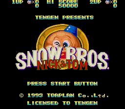 Pantallazo de Snow Bros. Starring Nick and Tom (Japonés) para Sega Megadrive