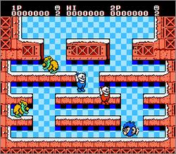 Pantallazo de Snow Brothers para Nintendo (NES)