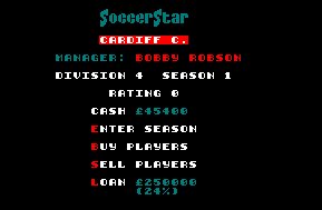 Pantallazo de Soccer Star para Amstrad CPC