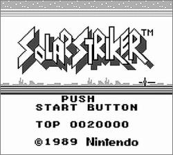 Pantallazo de SolarStriker para Game Boy