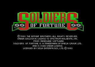 Pantallazo de Soldiers of Fortune para Sega Megadrive