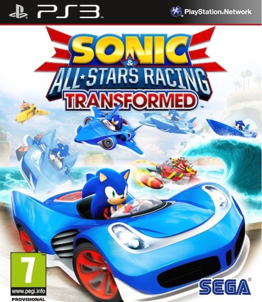 Caratula de Sonic All-stars Racing Transformed para PlayStation 3