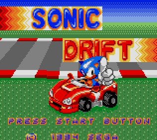 Pantallazo de Sonic Drift (Japonés) para Gamegear