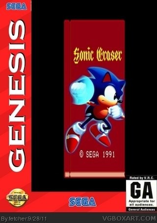 Caratula de Sonic Eraser para Sega Megadrive