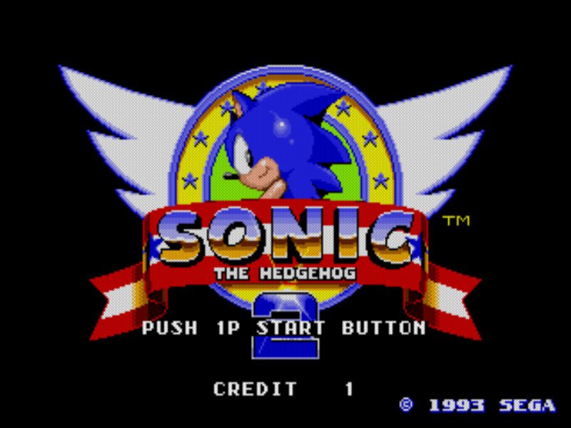 Pantallazo de Sonic The Hedgehog 2 (Mega Play) para M.A.M.E.