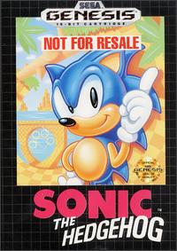 Caratula de Sonic the Hedgehog para Sega Megadrive