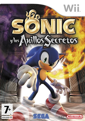 Caratula de Sonic y los Anillos Secretos para Wii