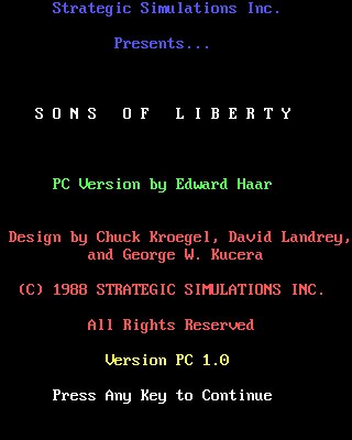 Pantallazo de Sons of Liberty para PC