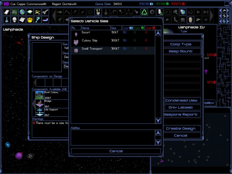 Pantallazo de Space Empires IV para PC