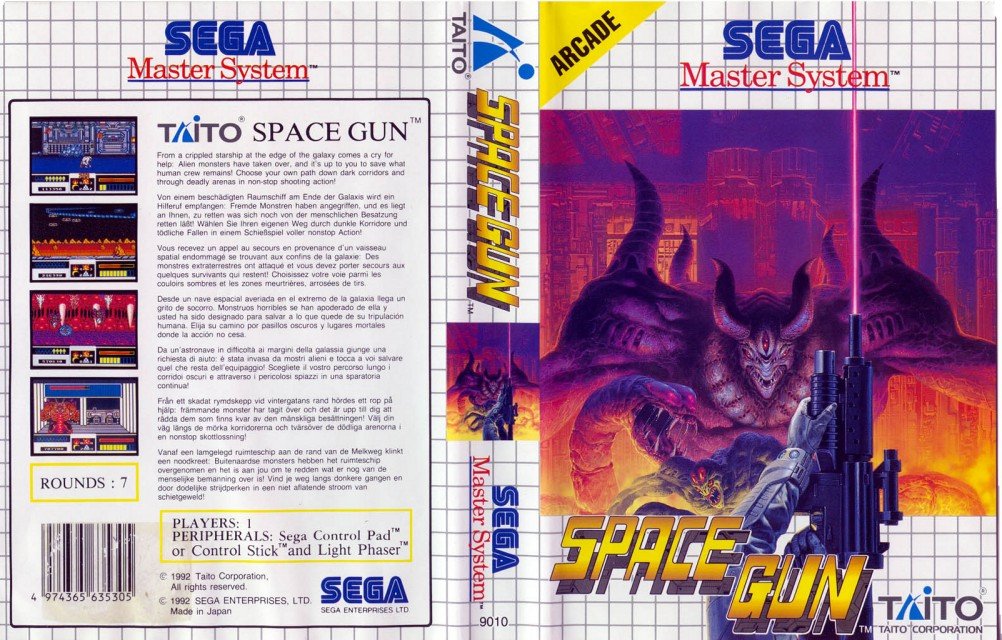 Caratula de Space Gun para Sega Master System
