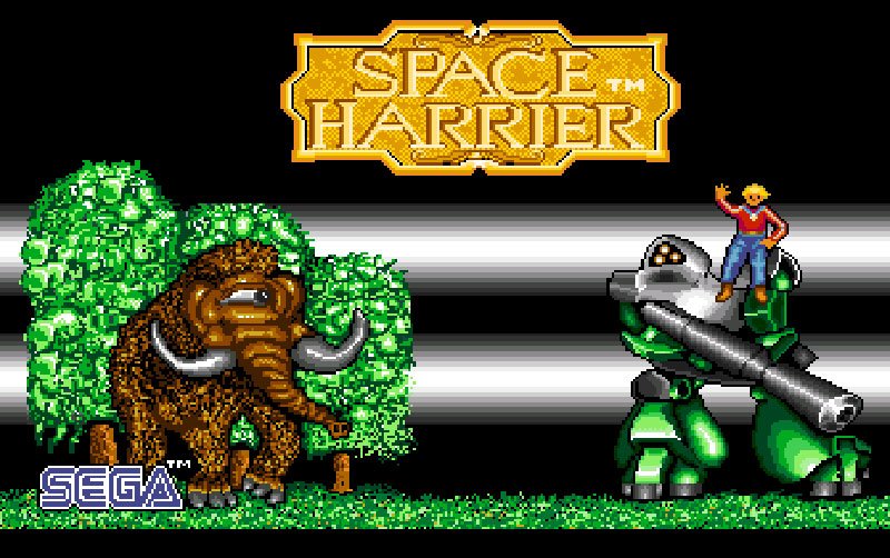 Pantallazo de Space Harrier para Amiga