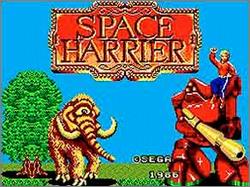 Pantallazo de Space Harrier para Sega Master System