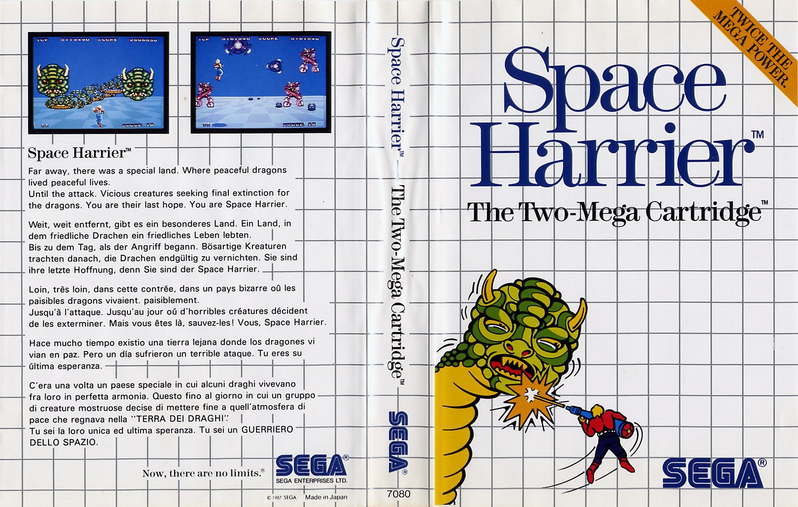Caratula de Space Harrier para Sega Master System