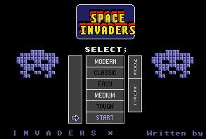 Pantallazo de Space Invaders para Atari ST