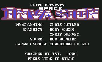 Pantallazo de Space Invasion para Commodore 64