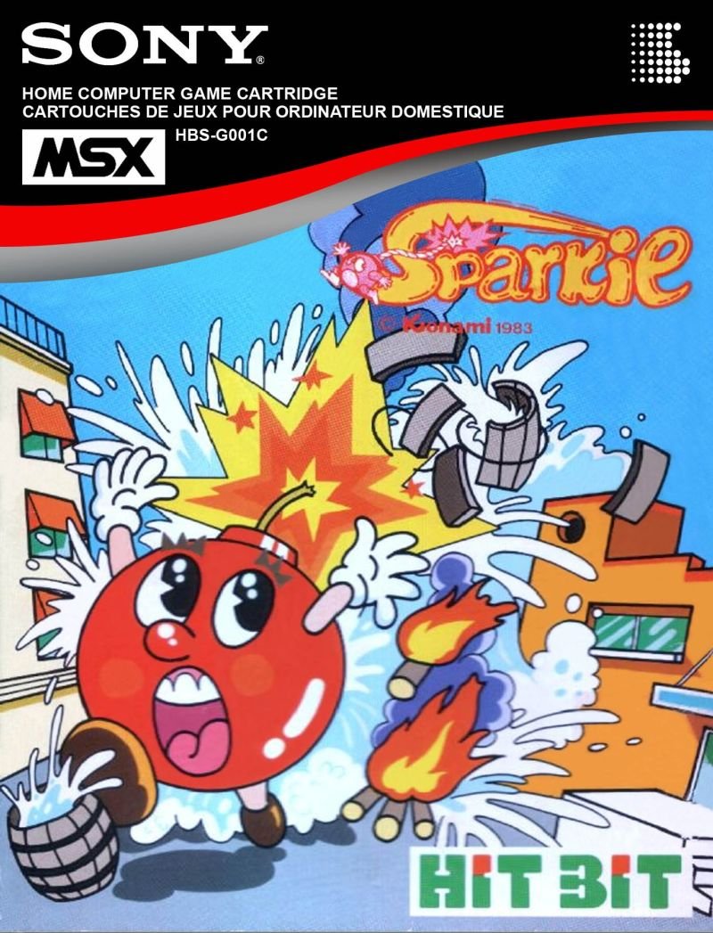 Caratula de Sparkie para MSX