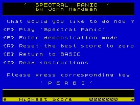 Pantallazo de Spectral Panic para Spectrum