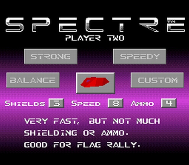 Pantallazo de Spectre para Super Nintendo
