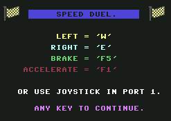 Pantallazo de Speed Duel para Commodore 64