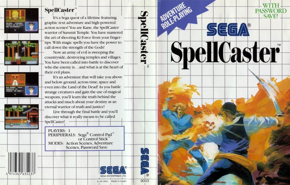 Caratula de SpellCaster para Sega Master System