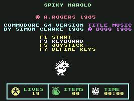 Pantallazo de Spiky Harold para Commodore 64