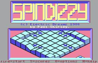 Pantallazo de Spindizzy para Commodore 64