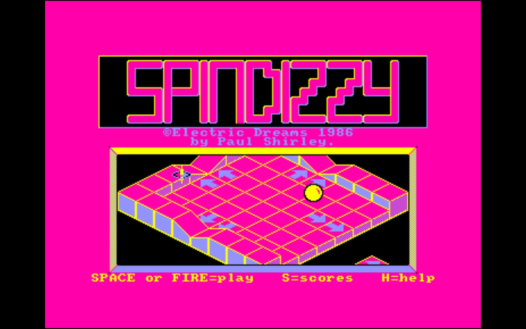 Pantallazo de Spindizzy para Amstrad CPC