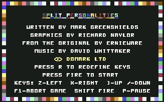 Pantallazo de Split Personalities para Commodore 64