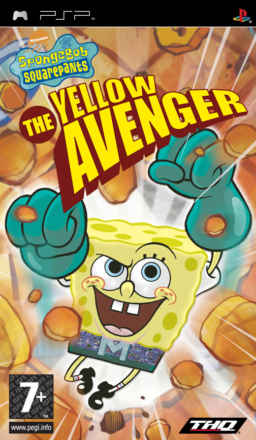 Caratula de SpongeBob SquarePants: The Yellow Avenger para PSP