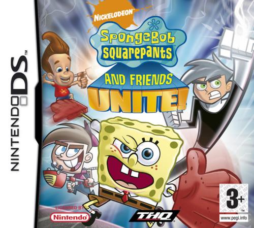 Caratula de SpongeBob SquarePants & Friends: Unite! para Nintendo DS