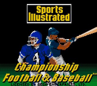 Pantallazo de Sports Illustrated: Championship Football & Baseball para Gamegear
