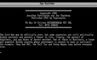 Pantallazo de Spy Snatcher para PC