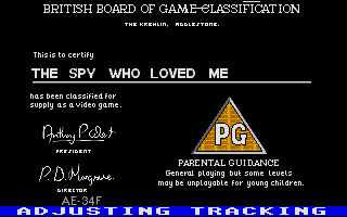 Pantallazo de Spy Who Loved Me, The para Atari ST