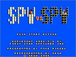 Pantallazo de Spy vs. Spy para Sega Master System