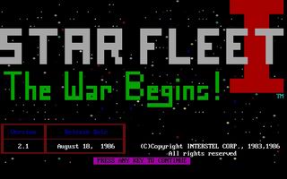 Pantallazo de Star Fleet 1: The War Begins para PC