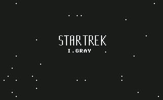 Pantallazo de Star Trek (I.Gray) para Commodore 64