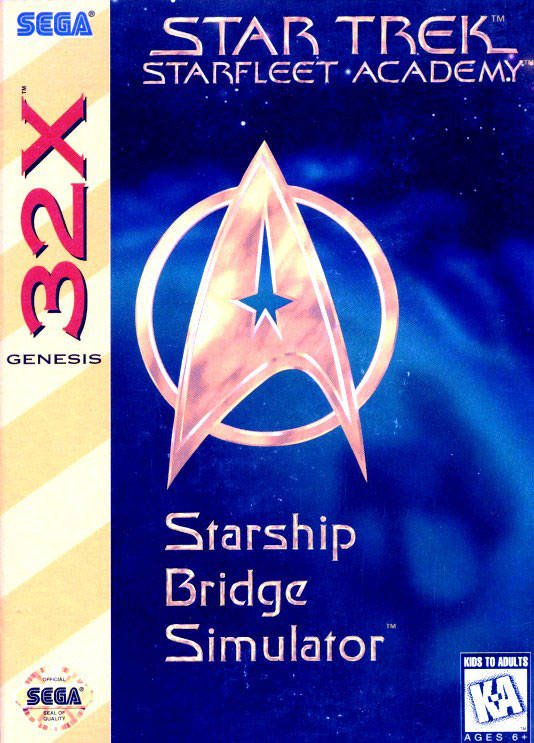 Caratula de Star Trek Starfleet Academy: Starship Bridge Simulator para Sega 32x