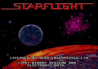 Pantallazo de Starflight para Sega Megadrive