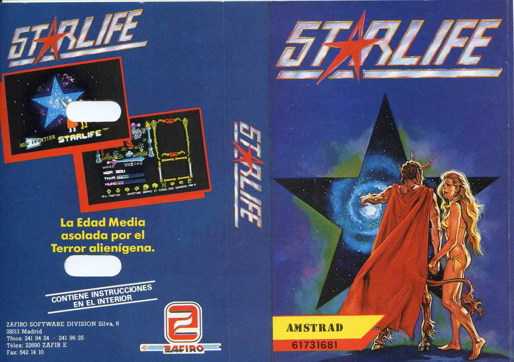 Caratula de Starlife para Amstrad CPC
