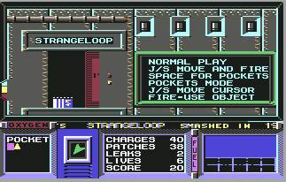 Pantallazo de Strangeloop para Commodore 64