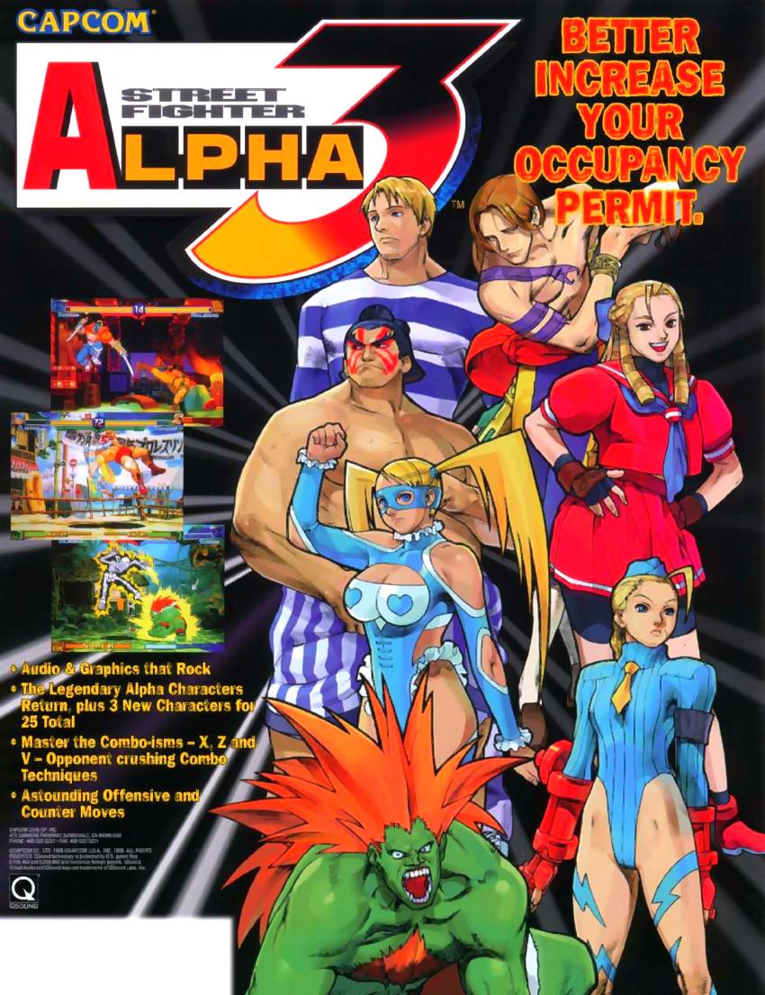 Caratula de Street Fighter Alpha 3 para M.A.M.E.
