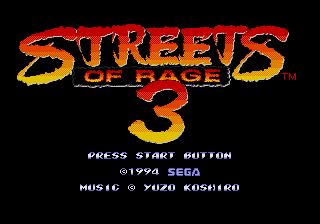 Pantallazo de Streets of Rage 3 para Sega Megadrive