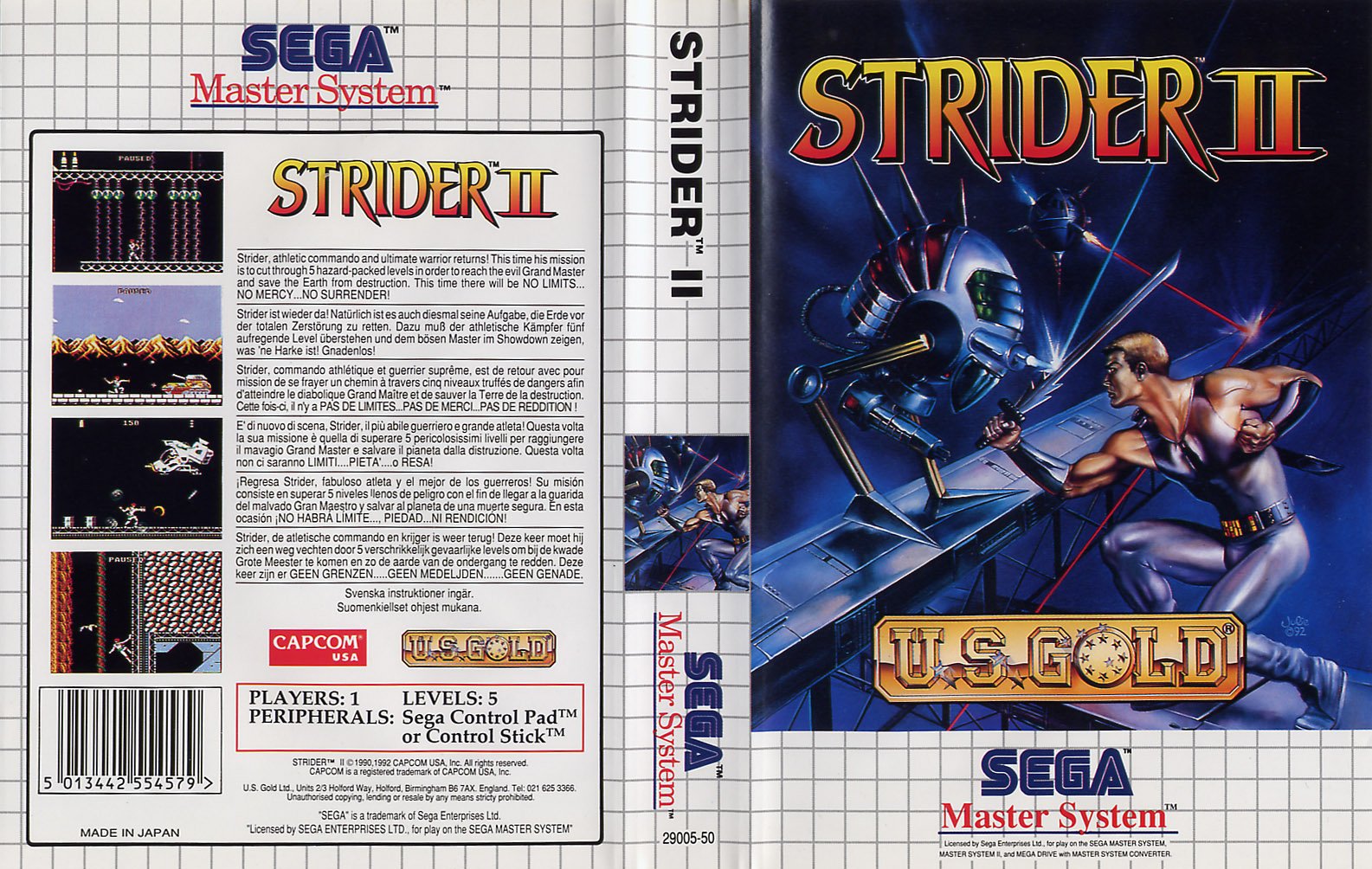 Caratula de Strider 2 para Sega Master System