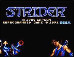 Pantallazo de Strider para Sega Master System