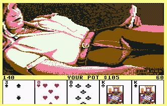 Pantallazo de Strip Poker (Artworx): Suzy para Commodore 64