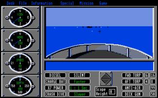 Pantallazo de Sub Battle Simulator para Atari ST