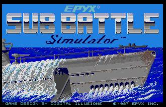 Pantallazo de Sub Battle Simulator para Atari ST