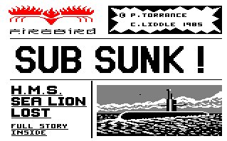Pantallazo de Subsunk para Amstrad CPC