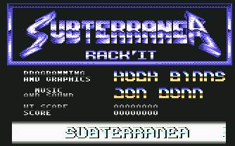 Pantallazo de Subterranea para Commodore 64