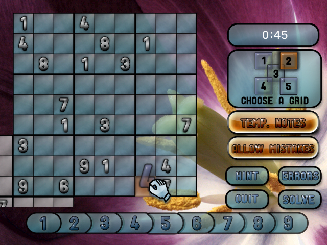 Pantallazo de Sudoku Challenge! (WiiWare) para Wii